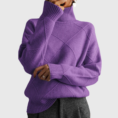 Women's Turtleneck Sweater in Seven Colors