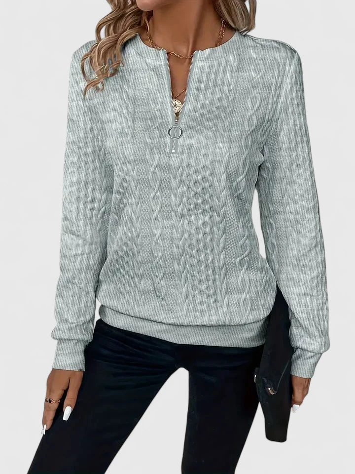 Women's Comfortable Sweater in White, Gray or Black