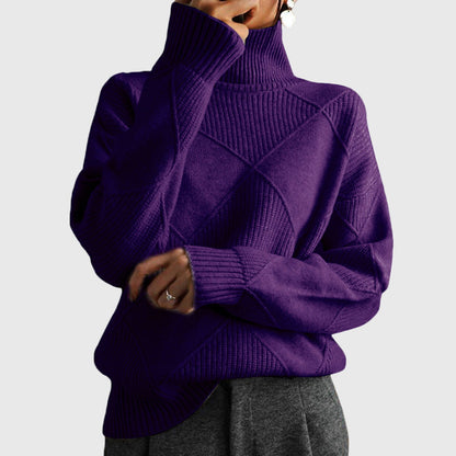 Women's Turtleneck Sweater in Seven Colors