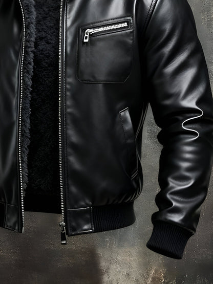 VANHOUTEN™ | BLACK LEATHER JACKET