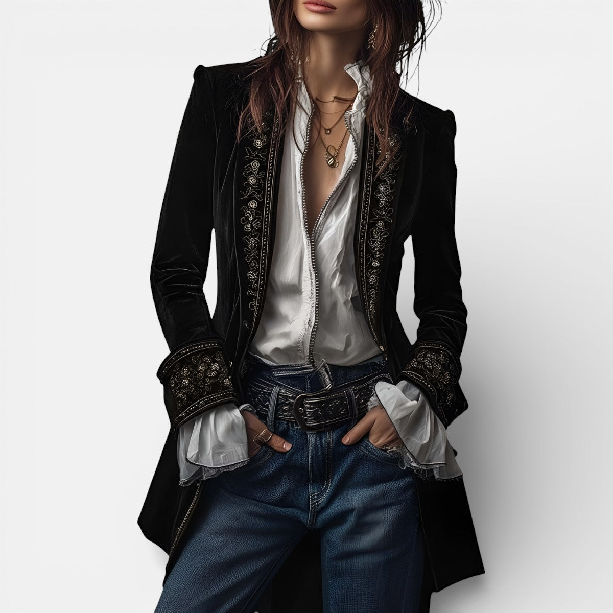 Women's Elegant Velvet Jacket
