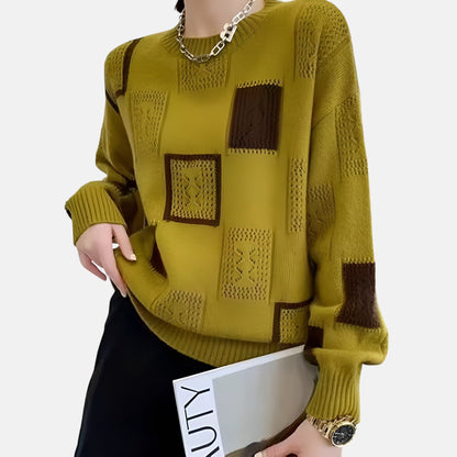 Women's Cozy Sweater in White, Black or Yellow
