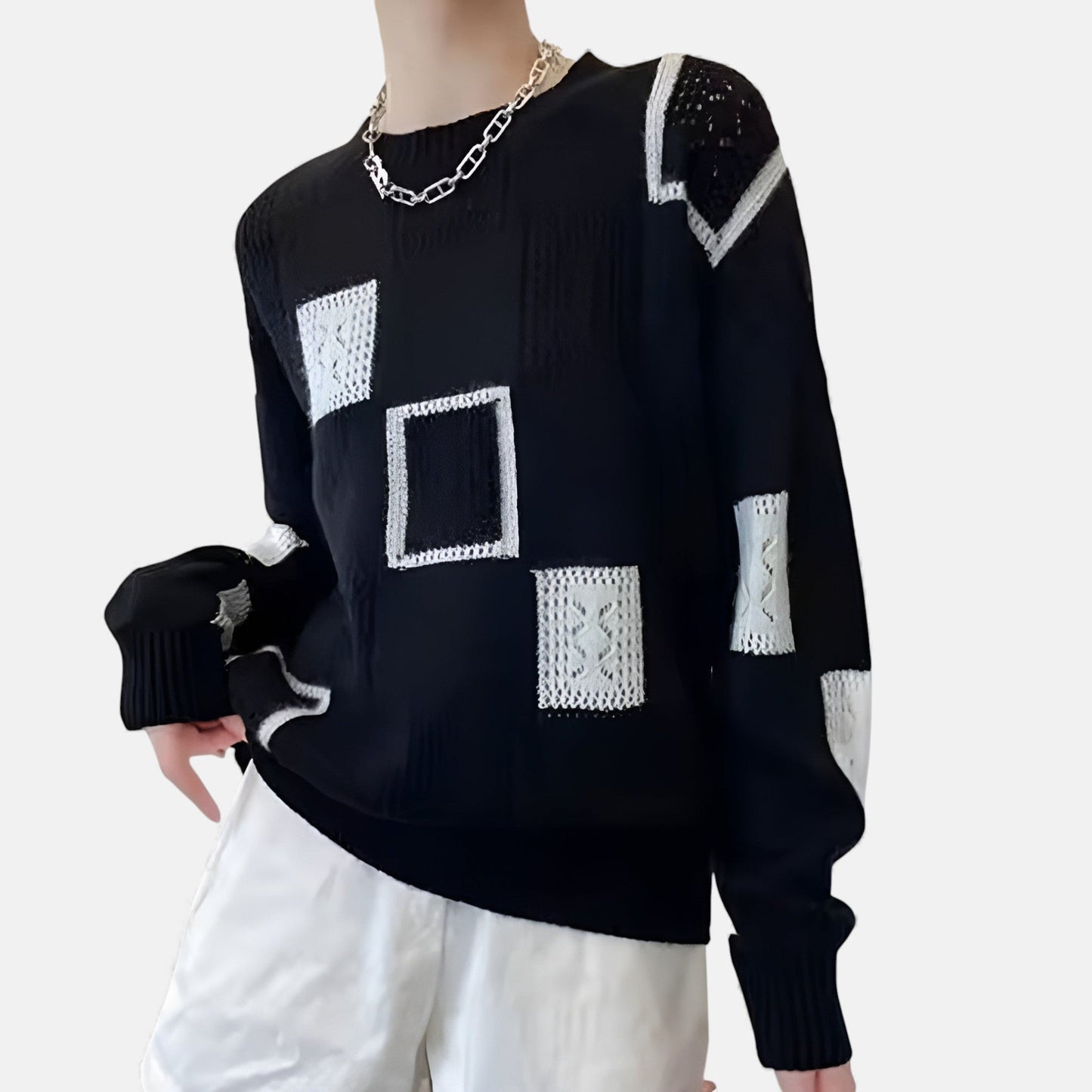 Women's Cozy Sweater in White, Black or Yellow