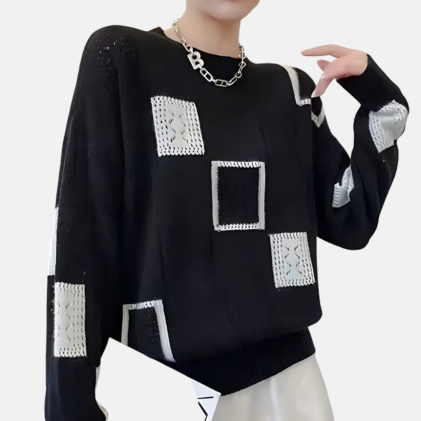 Women's Cozy Sweater in White, Black or Yellow
