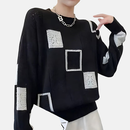 Women's Cozy Sweater in White, Black or Yellow