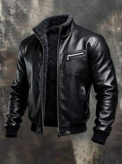 VANHOUTEN™ | BLACK LEATHER JACKET