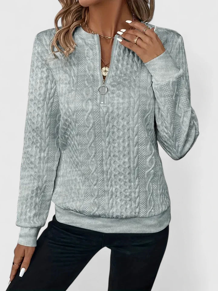 Women's Comfortable Sweater in White, Gray or Black