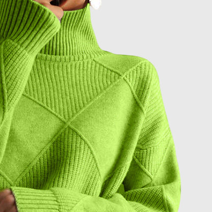 Women's Turtleneck Sweater in Seven Colors