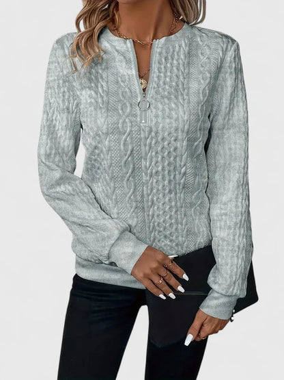 Women's Comfortable Sweater in White, Gray or Black