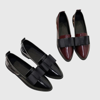 Women's Comfort Loafers in Red and Black
