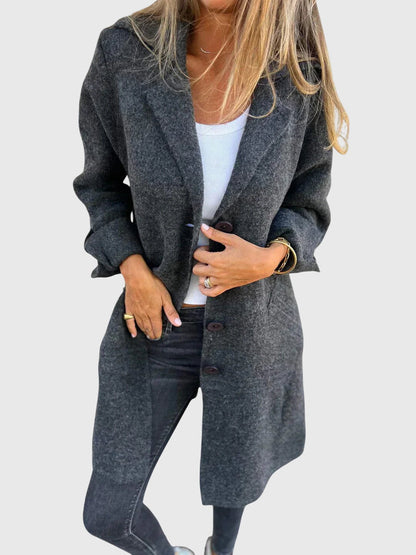Women's Blazer with Buttons in Ten Colors