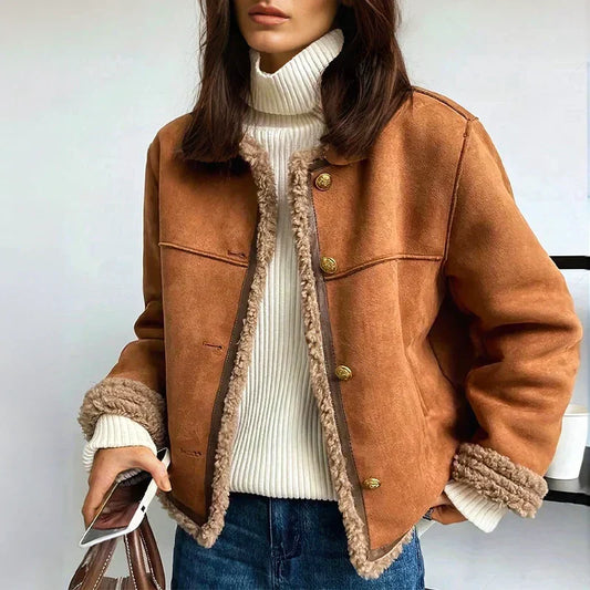 Carla| WARM AND REFINED LEATHER JACKET