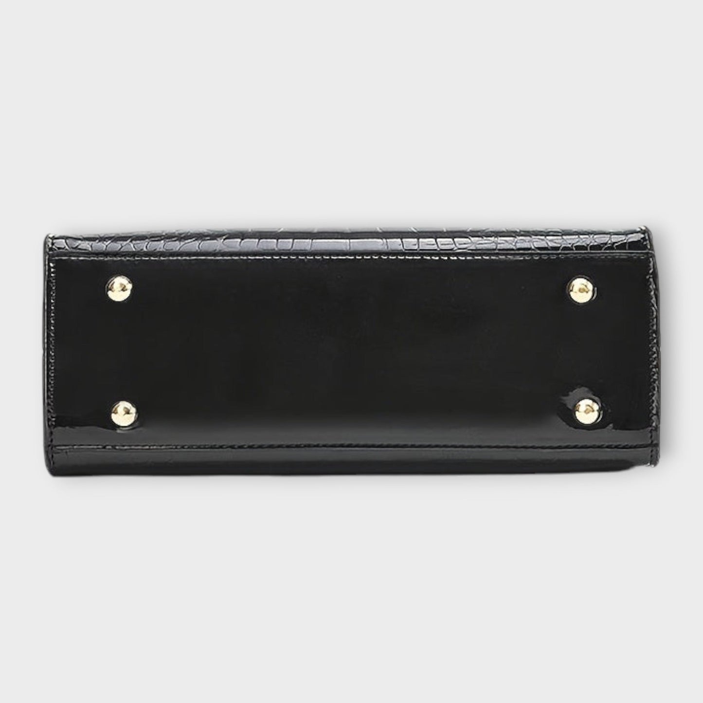 Women's Glossy Crocodile Pattern Handbag