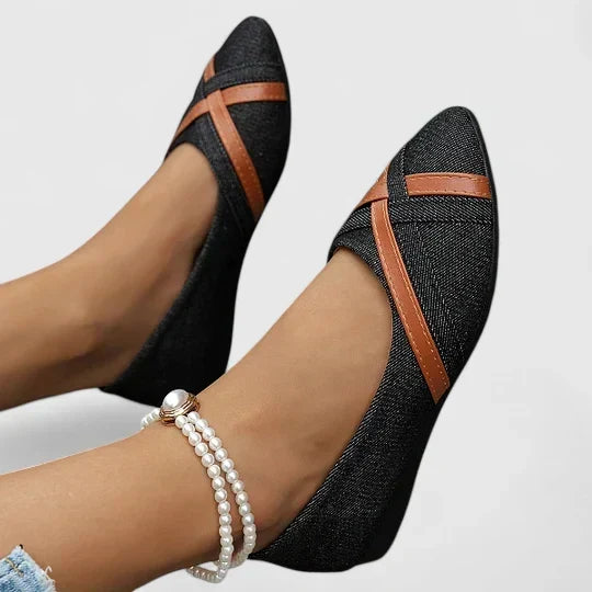 Women's Comfort Shoes in Two Blues and Black