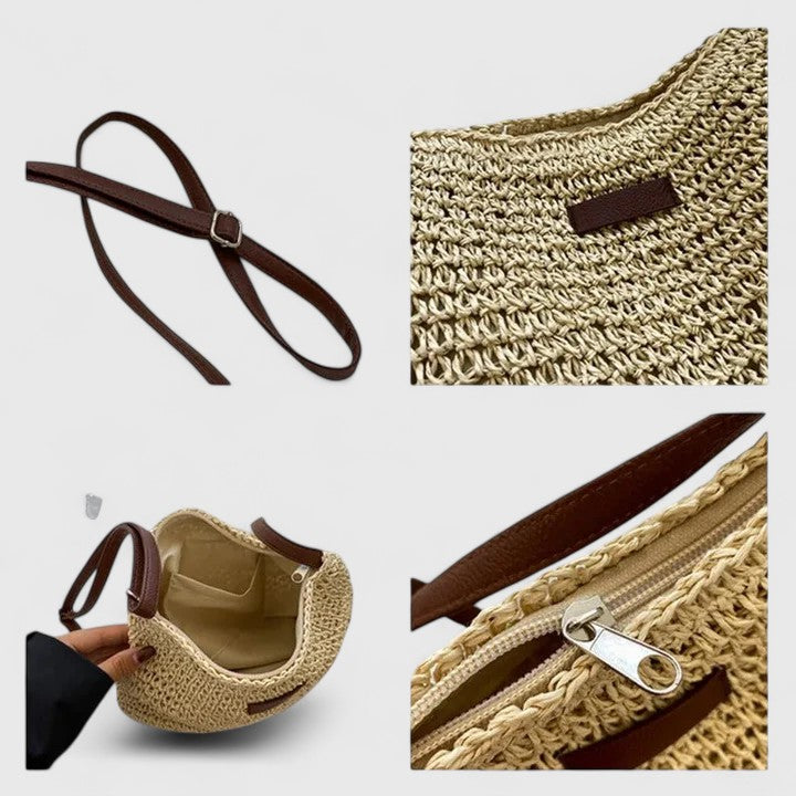 Women's Elegant Handbag in Beige or Khaki