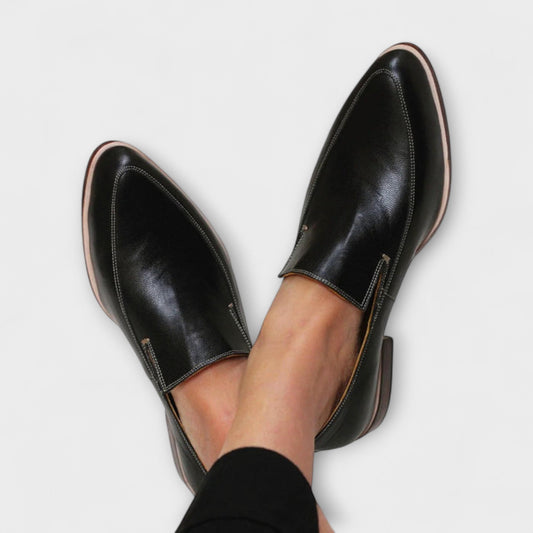 Women's Black Comfort Loafers