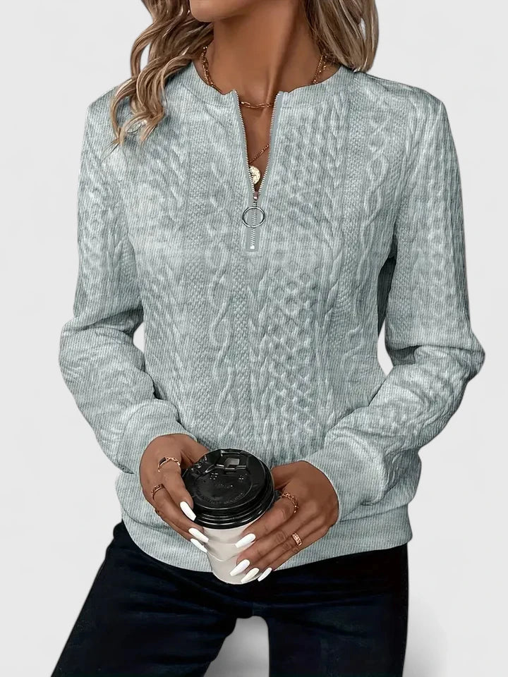 Women's Comfortable Sweater in White, Gray or Black