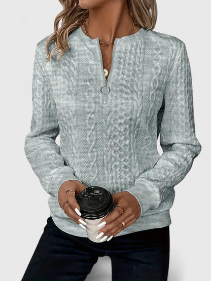 Women's Comfortable Sweater in White, Gray or Black