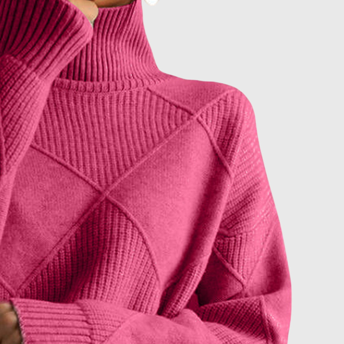 Women's Turtleneck Sweater in Seven Colors