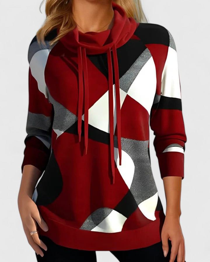 Women's Comfortable Sweater in Red, Blue or Gray