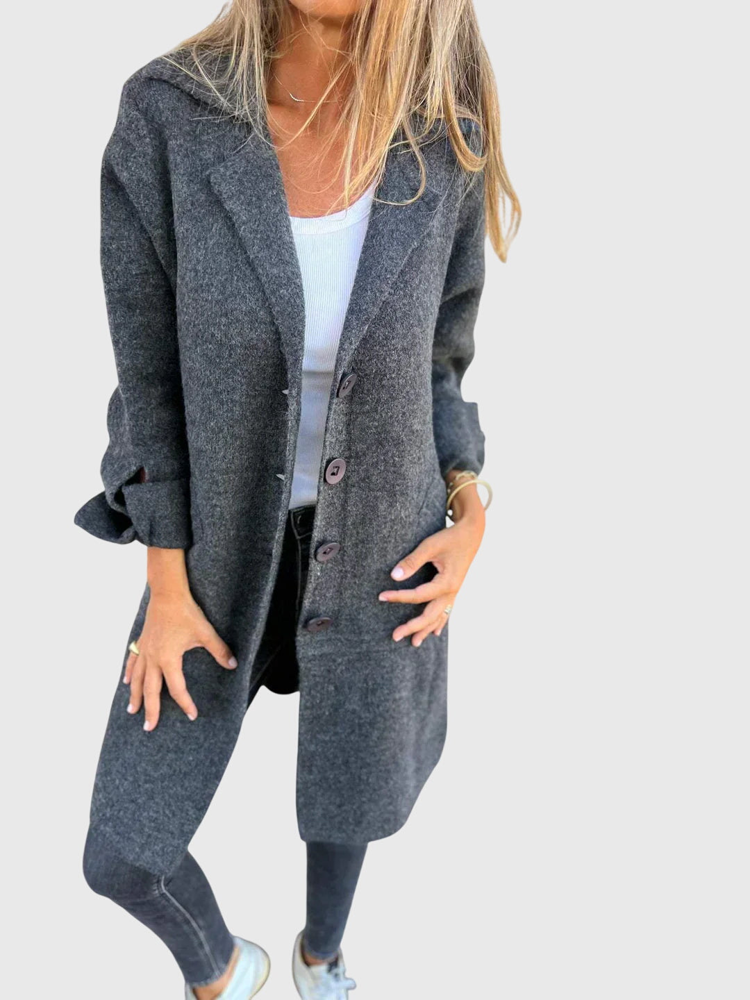 Women's Blazer with Buttons in Ten Colors
