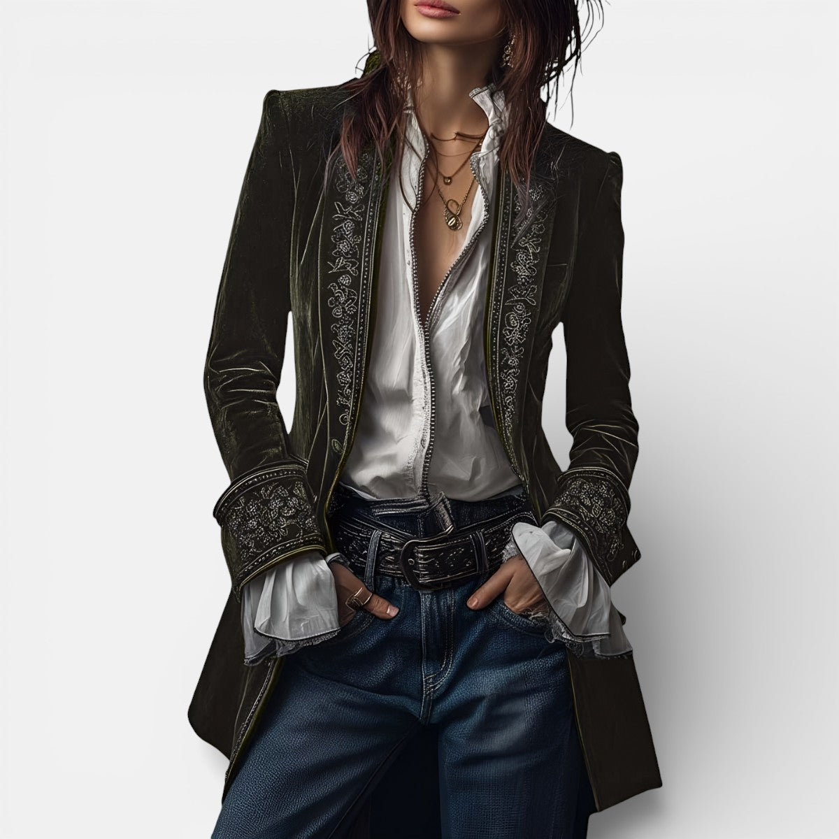 Women's Elegant Velvet Jacket