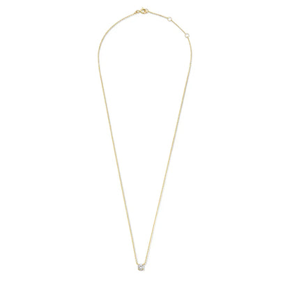 Cléa Necklace with Moissanite | Gold