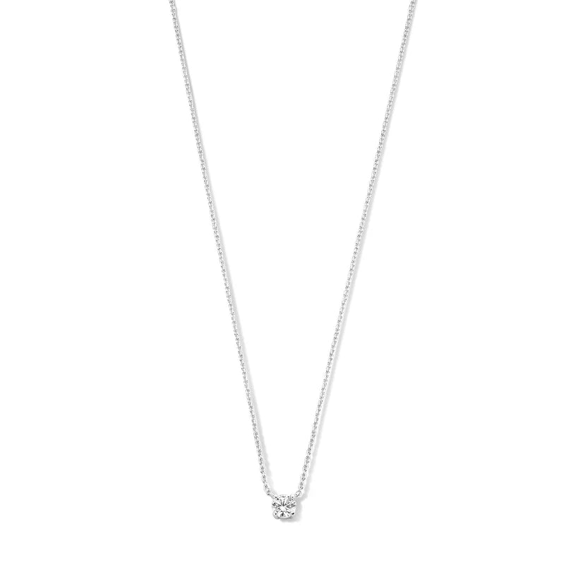 Cléa Necklace with Moissanite | Gold