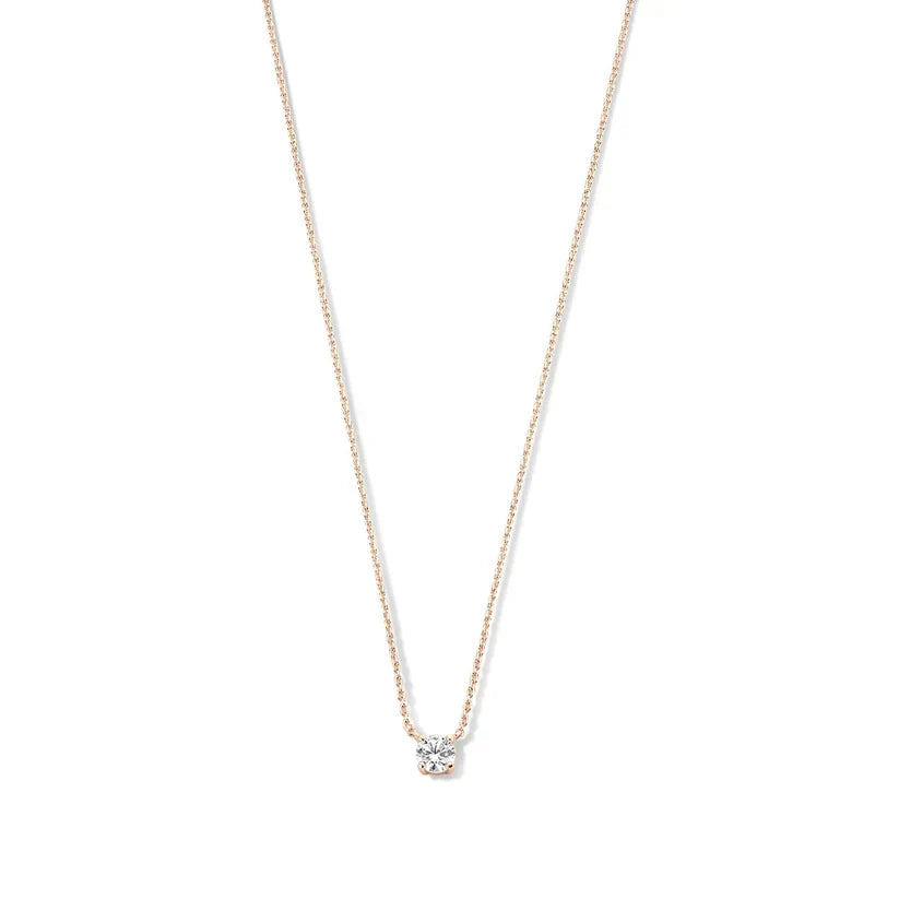 Cléa Necklace with Moissanite | Gold