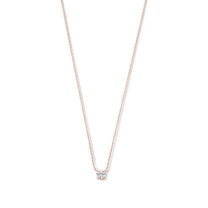 Cléa Necklace with Moissanite | Gold