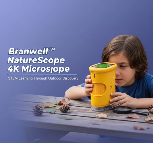 Branwell™ NatureScope 4K Microscope – STEM Learning Through Outdoor Discovery