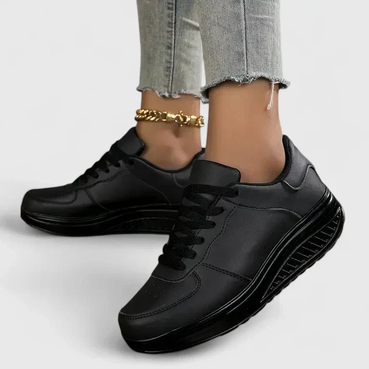 Women's Comfort Sneakers in Black and White Tones