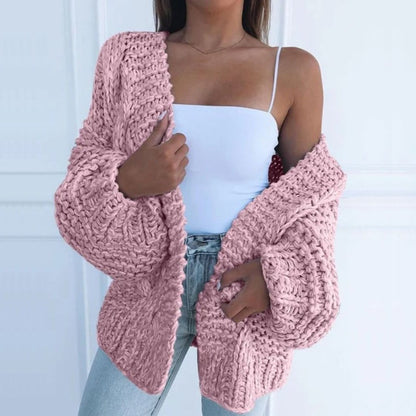 Women's Cardigan in Black, Brown, Pink or Sky Blue