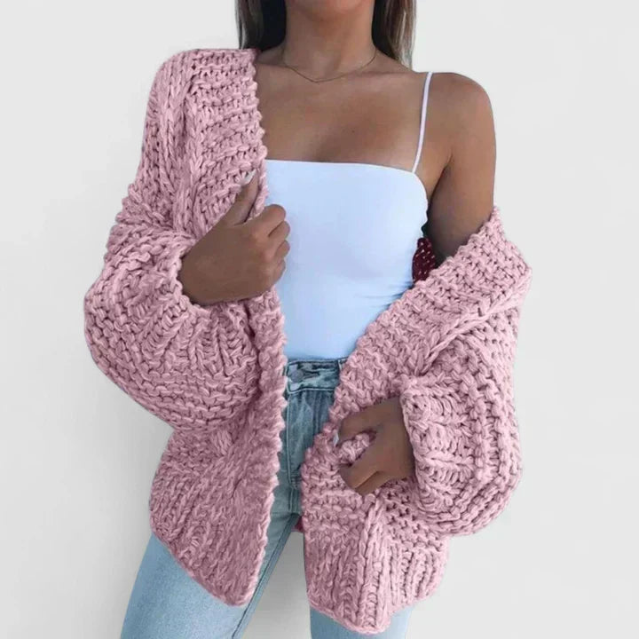 Women's Cardigan in Black, Brown, Pink or Sky Blue