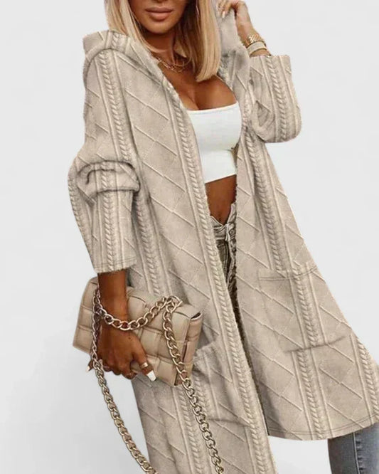 Women's Knitted Cardigan in Beige, Pink or Black