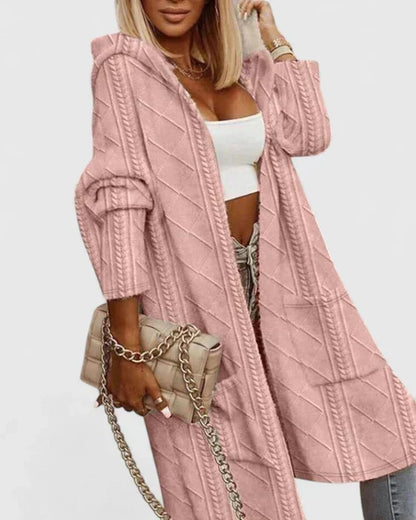 Women's Knitted Cardigan in Beige, Pink or Black