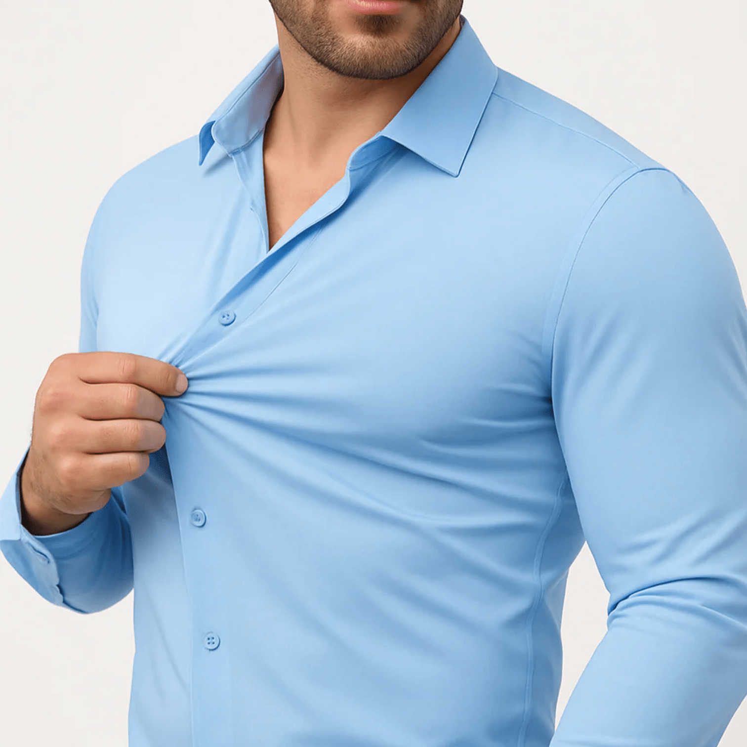 Lion Nardo Stretch Men’s Dress Shirt – Slim Fit, Wrinkle - Free, All - Day Comfort - Branwell & Co