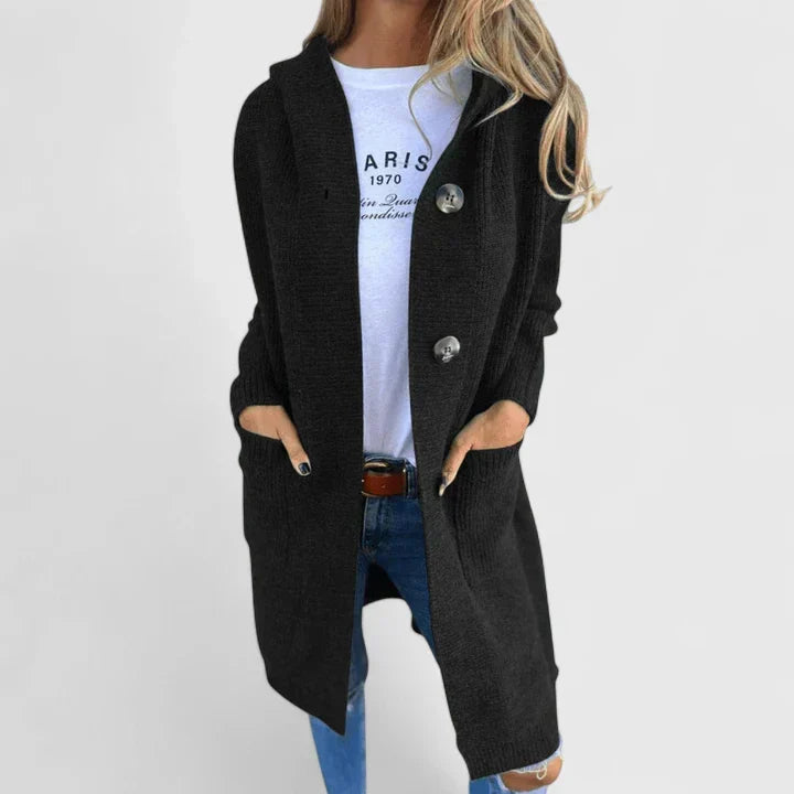 Women's Elegant Cardigan in Beige, Gray or Black