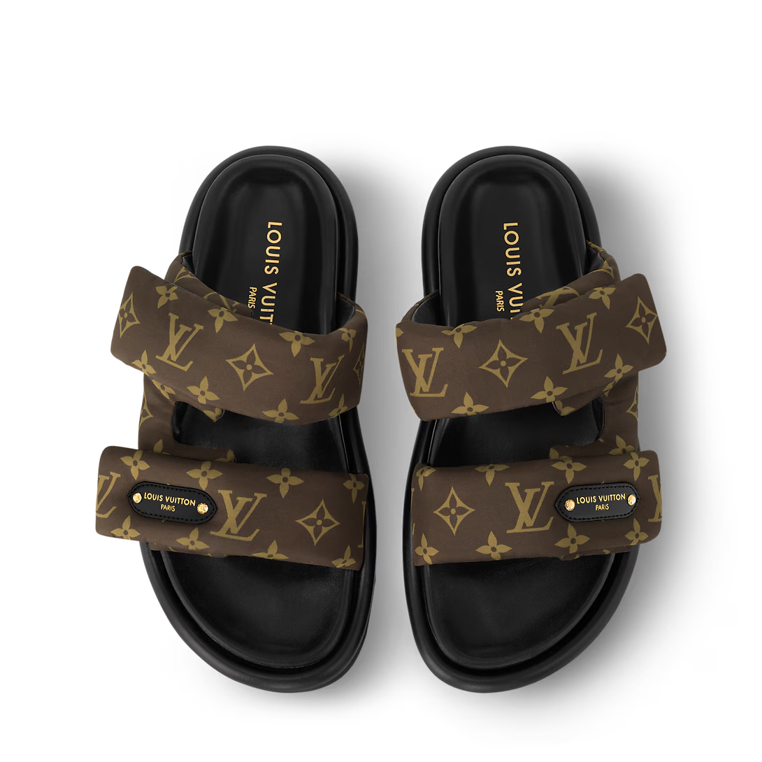 LV Pool Pillow Flat Comfort Mules