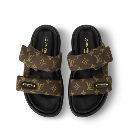 LV Pool Pillow Flat Comfort Mules