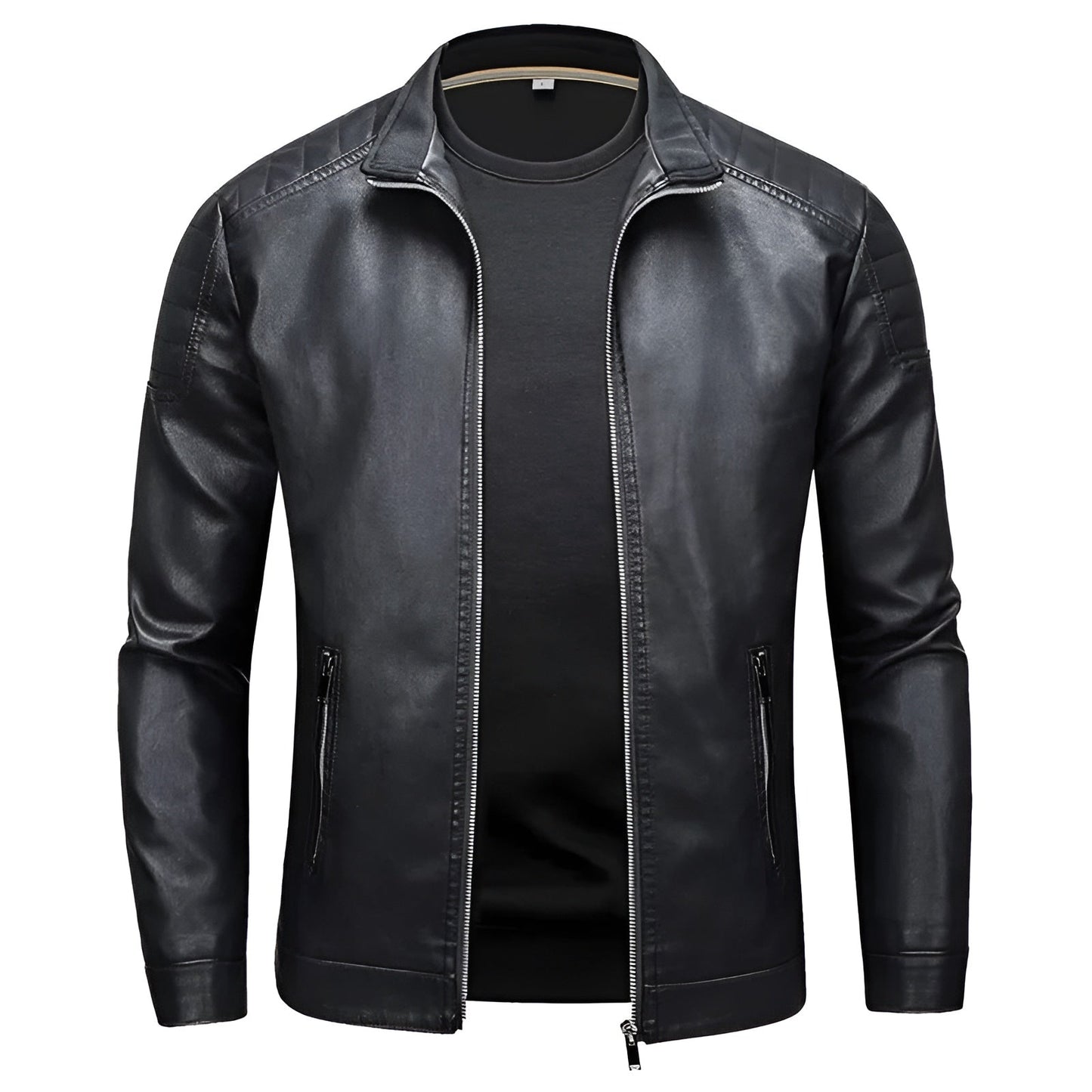 Bastien™ | Leather Jacket with Collar