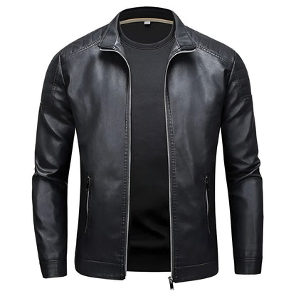 Bastien™ | Leather Jacket with Collar
