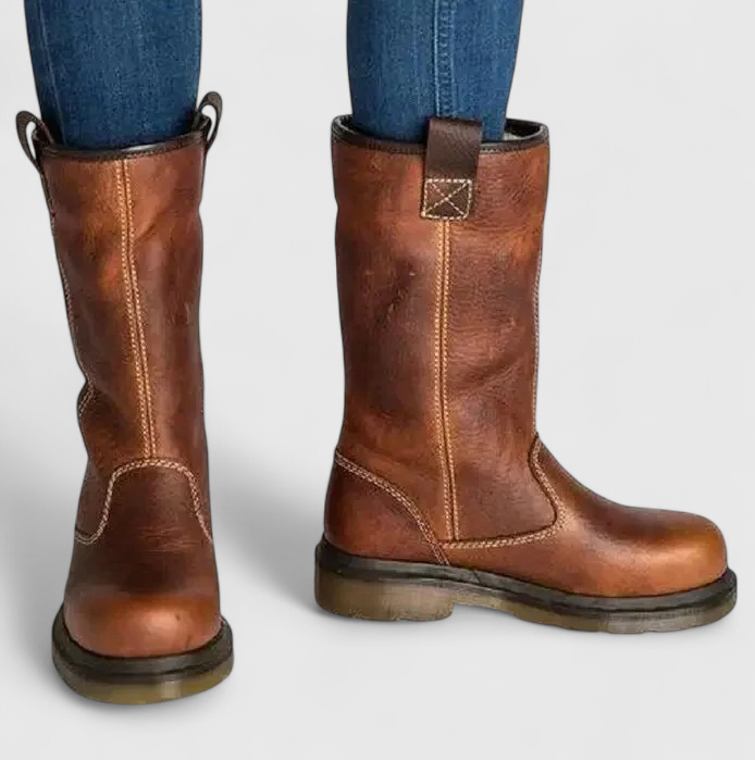 Women's Faux Leather Winter Boots