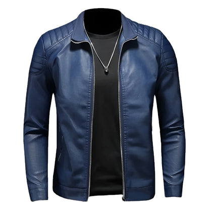 Bastien™ | Leather Jacket with Collar