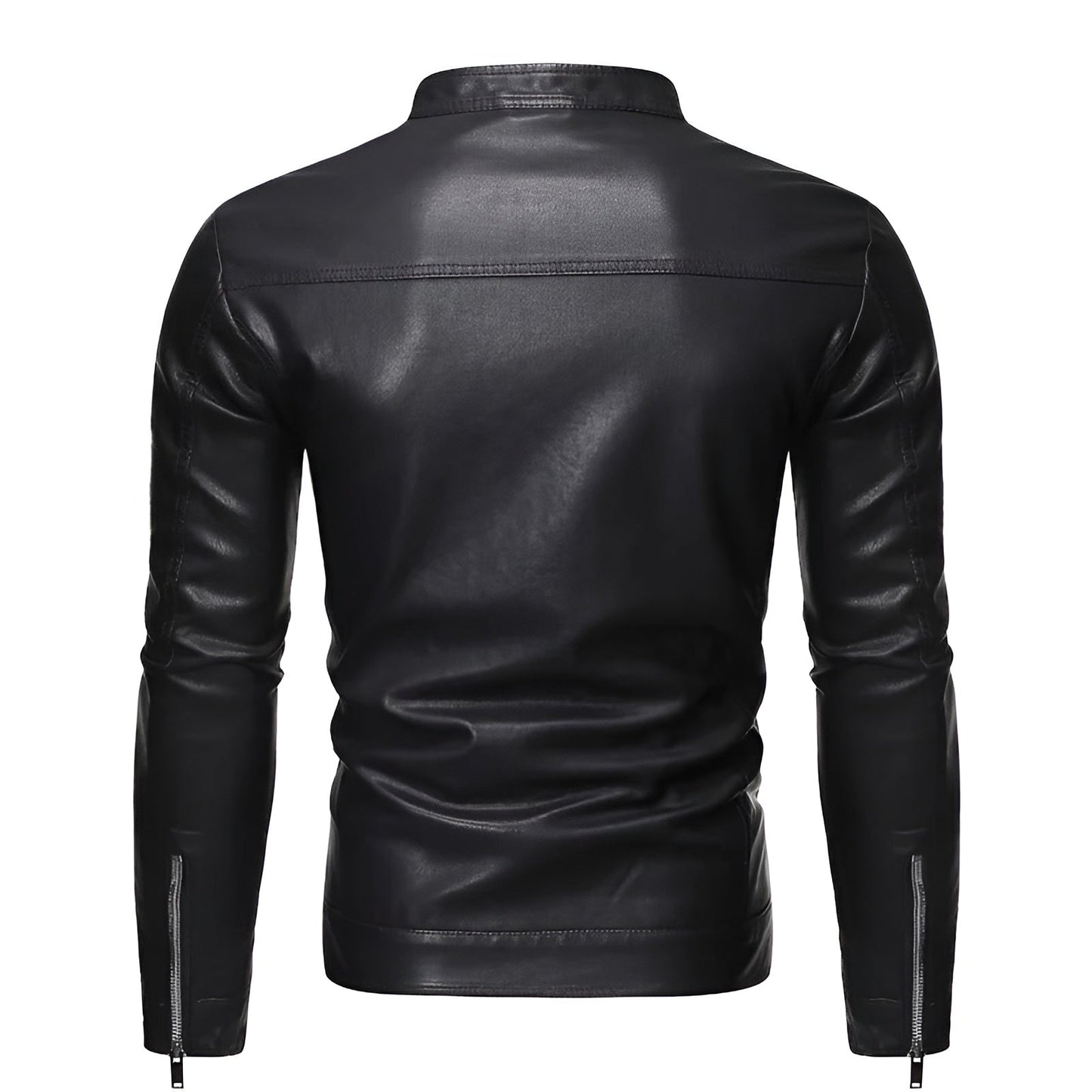 Arthur™ | Leather Jacket with High Collar