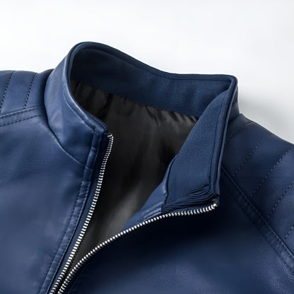 Bastien™ | Leather Jacket with Collar