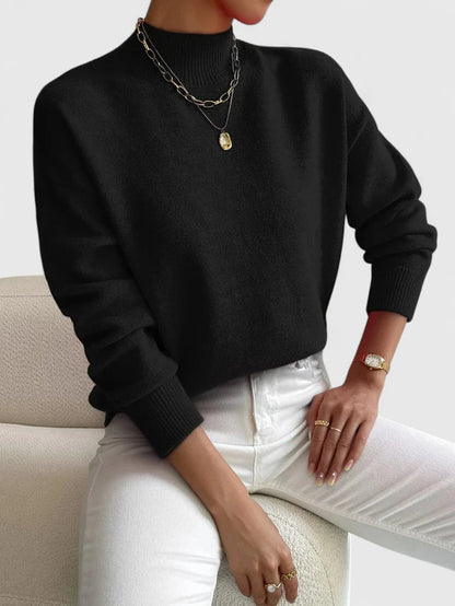 Women's Elegant Turtleneck Sweater in Four Colors