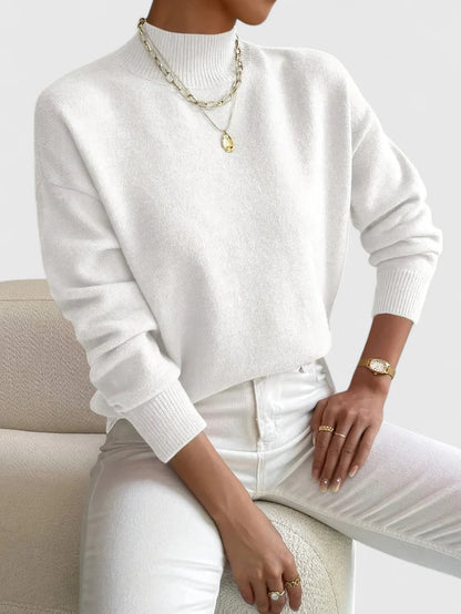Women's Elegant Turtleneck Sweater in Four Colors