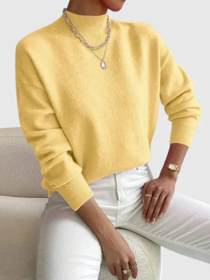 Women's Elegant Turtleneck Sweater in Four Colors