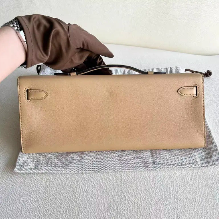 Hermes Kelly Cut Clutch leather clutch bag
